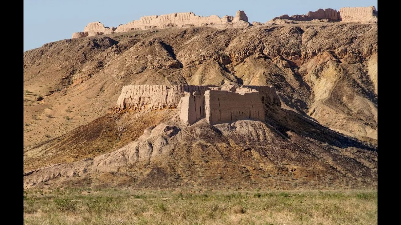 Ayazkala fortress walls at sunset