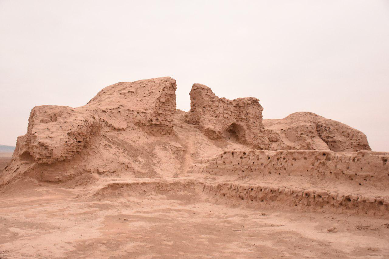 Ayazkala desert view with fortresses